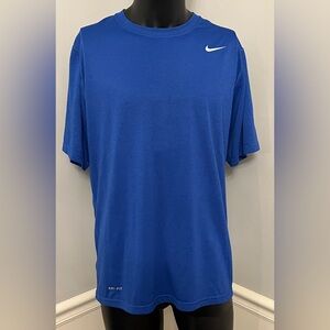 Men's Nike Dri-fit Shirt Royal Blue Size Large